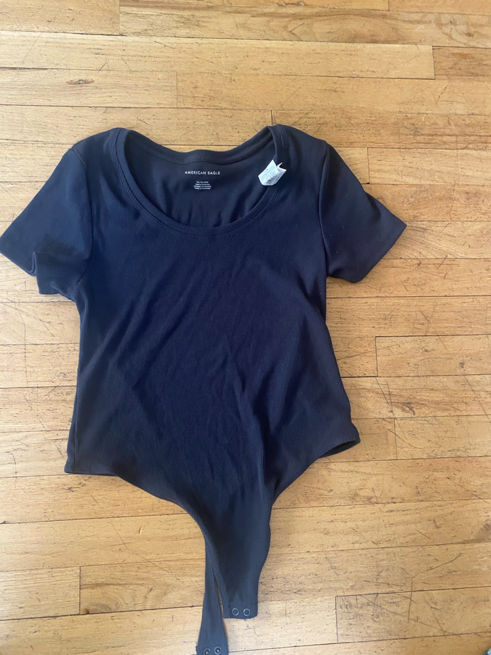 American Eagle body suit. Black ribbed. Size xl… nwt